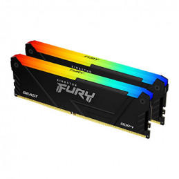 Kingston Technology FURY Beast RGB muistimoduuli 64 GB 2 x 32 GB DDR4 2666 MHz