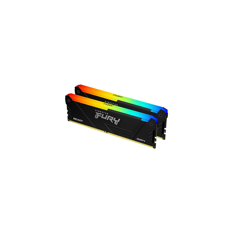 Kingston Technology FURY Beast RGB muistimoduuli 64 GB 2 x 32 GB DDR4 2666 MHz