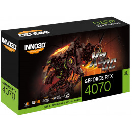 Inno3D N40703-126XX-185252L näytönohjain NVIDIA GeForce RTX 4070 12 GB GDDR6X