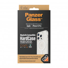 PanzerGlass PG Hardcase Iphone 2023 Pro 6.1In MS D3O matkapuhelimen suojakotelo 15,5 cm (6.1") Suojus Läpinäkyvä