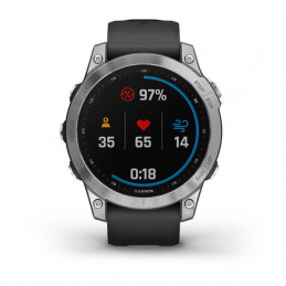 Garmin fenix 7 3,3 cm (1.3") MIP 47 mm Digitaalinen 260 x 260 pikseliä Kosketusnäyttö Hopea Wi-Fi GPS (satelliitti)