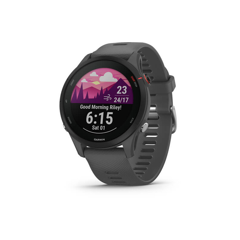 Garmin Forerunner 255 3,3 cm (1.3") MIP 46 mm Digitaalinen 260 x 260 pikseliä Kosketusnäyttö Harmaa Wi-Fi GPS (satelliitti)
