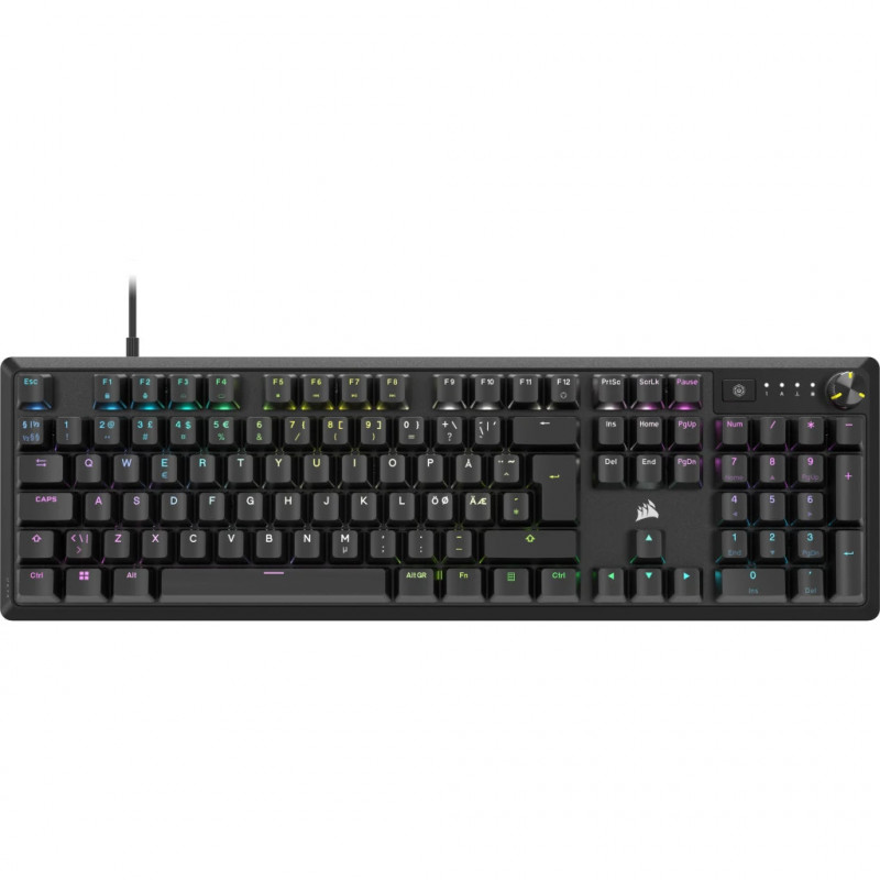 Corsair K70 CORE näppäimistö USB QWERTY Pohjoismainen Musta