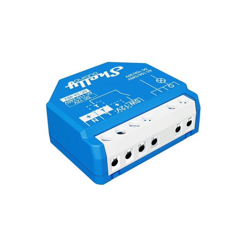 Shelly Qubino Wave 1 sähkökytkin Älykytkin Sininen