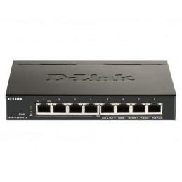 D-Link DGS-1100-08PV2 verkkokytkin Hallittu L2 L3 Gigabit Ethernet (10 100 1000) Power over Ethernet -tuki Musta