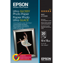 Epson Ultra Glossy Photo Paper - 10x15cm - 20 Arkkia