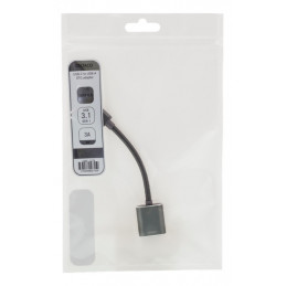 Deltaco USBC-1279 USB-kaapeli 0,11 m USB A Musta