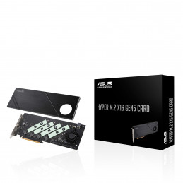 ASUS Hyper M.2 x16 Gen5 Card liitäntäkortti -sovitin Sisäinen