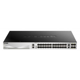 D-Link DGS-3130-30S E verkkokytkin Hallittu L3 10G Ethernet (100 1000 10000) Harmaa