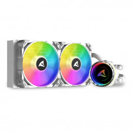 Sharkoon S80 RGB Tietokonekotelo, Suoritin All-in-one-nesteenjäähdytin 12 cm Valkoinen 1 kpl