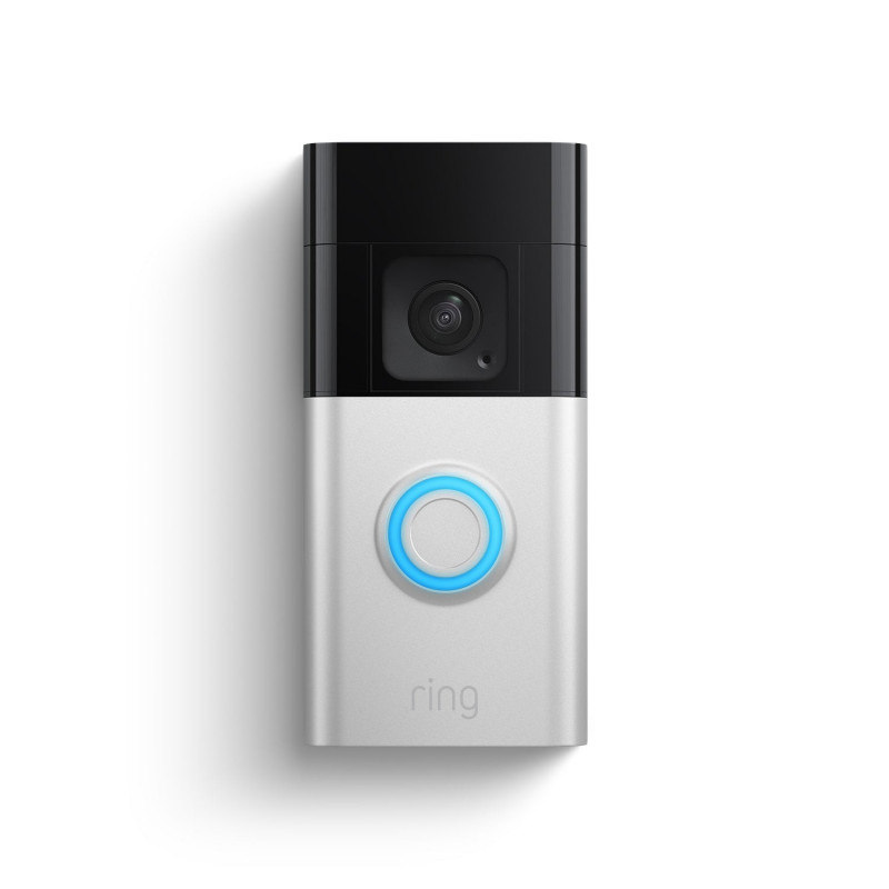 Ring Battery Doorbell Plus Musta, Nikkeli