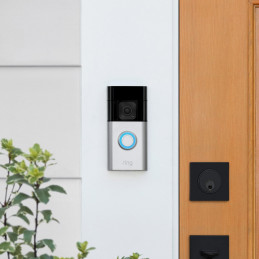 Ring Battery Doorbell Plus Musta, Nikkeli