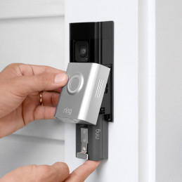 Ring Battery Doorbell Plus Musta, Nikkeli