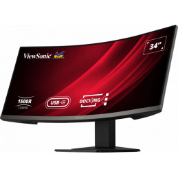 Viewsonic Display VG3419C tietokoneen litteä näyttö 86,4 cm (34") 3440 x 1440 pikseliä UltraWide Quad HD LED Musta