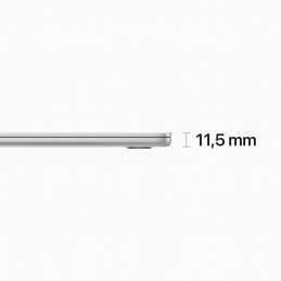 Apple MacBook Air Kannettava tietokone 38,9 cm (15.3") Apple M M2 8 GB 512 GB SSD Wi-Fi 6 (802.11ax) macOS Ventura Hopea