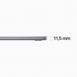Apple MacBook Air Kannettava tietokone 38,9 cm (15.3") Apple M M2 8 GB 512 GB SSD Wi-Fi 6 (802.11ax) macOS Ventura Harmaa