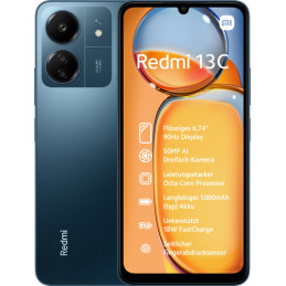 Xiaomi Redmi 13C 17,1 cm (6.74") Kaksois-SIM Android 13 4G USB Type-C 4 GB 128 GB 5000 mAh Sininen