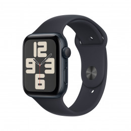 Apple Watch SE OLED 44 mm Digitaalinen 368 x 448 pikseliä Kosketusnäyttö Musta Wi-Fi GPS (satelliitti)