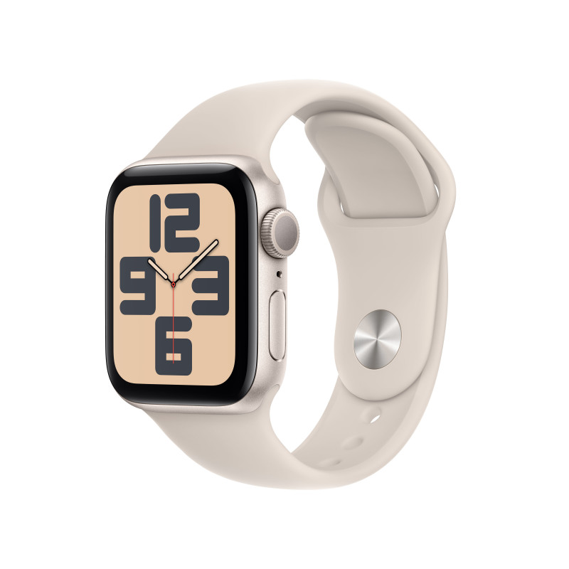 Apple Watch SE OLED 40 mm Digitaalinen 324 x 394 pikseliä Kosketusnäyttö Beige Wi-Fi GPS (satelliitti)