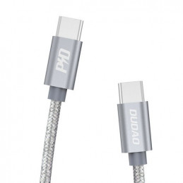 DUDAO Kabel USB USB-C - 1 m Szary 80080 USB-kaapeli USB C Harmaa