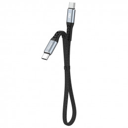 DUDAO L10C USB-C to 23cm. - Digital Daten USB-kaapeli 0,23 m USB C Musta, Harmaa