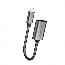 DUDAO Adapter USB L15T USB-C - Srebrny _20201102161516 USB-kaapeli 0,1 m USB 2.0 USB C USB A Hopea