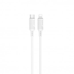 DUDAO Kabel USB USB-C - Lightning 1 m Bialy _20220927153758 Valkoinen