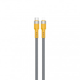 DUDAO 30E USB-C - Lightning cable 1 m Harmaa, Keltainen