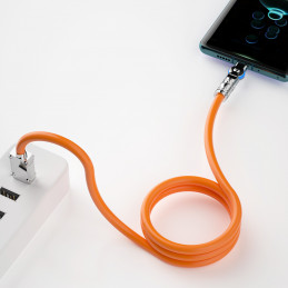 DUDAO L24AL 120W USB - Lightning Cable 1 m Oranssi