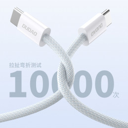 DUDAO L6C USB-C to 60W PD 2m hvid - Digital Daten USB-kaapeli USB C Valkoinen