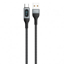 DUDAO Kabel USB USB-A - USB-C 1 m Czarny 6973687243678 - Kabel - Digital Daten USB-kaapeli USB A USB C Musta