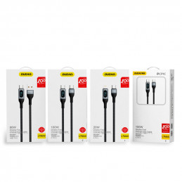 DUDAO Kabel USB USB-A - USB-C 1 m Czarny 6973687243678 - Kabel - Digital Daten USB-kaapeli USB A USB C Musta