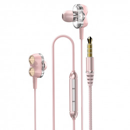 DUDAO X15 in-ear headphones Pink Kuulokkeet Langallinen Musiikki Päivittäin Vaaleanpunainen