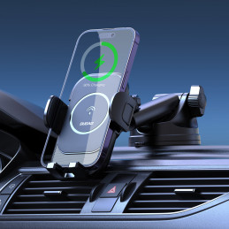 DUDAO F3Pro+ 15W Wireless Car Charger Passiiviteline Matkapuhelin älypuhelin Musta