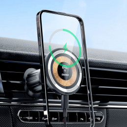 DUDAO F12MAX 15W Wireless Charger and Car holder Passiiviteline Matkapuhelin älypuhelin Musta