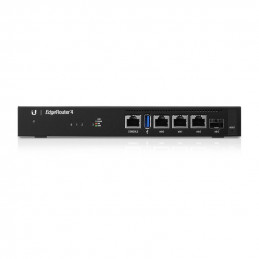 Ubiquiti EdgeRouter 4 langallinen reititin Gigabitti Ethernet Musta