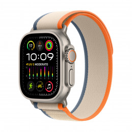 Apple Watch Ultra 2 OLED 49 mm Digitaalinen 410 x 502 pikseliä Kosketusnäyttö 4G Titaani GPS (satelliitti)