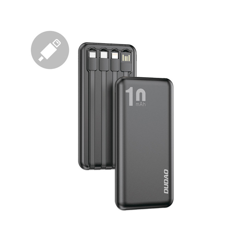 DUDAO K6Pro Powerbank 10000mAh Black Musta