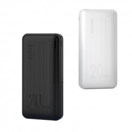 DUDAO powerbank 20000 mAh Power Delivery 20 W Quick Charge 3.0 2x USB   USB Type C white (K12PQ + white) Polymeeri Valkoinen