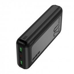 DUDAO powerbank 20000 mAh Power Delivery 20 W Quick Charge 3.0 2x USB   USB Type C black (K12PQ + black) Polymeeri Musta