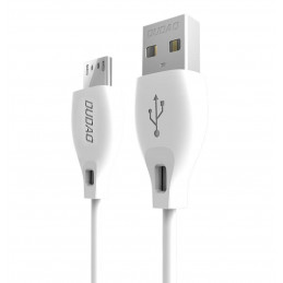 DUDAO L4M USB-A to microUSB cable 2m white USB-kaapeli USB 2.0 USB A Micro-USB A Valkoinen