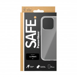 PanzerGlass SAFE. TPU Case iPhone 2023 6.1 matkapuhelimen suojakotelo Suojus Läpinäkyvä