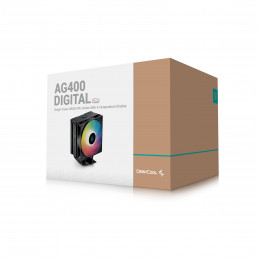 DeepCool AG400 Digital BK ARGB Suoritin Ilmanjäähdytin 12 cm Musta 1 kpl