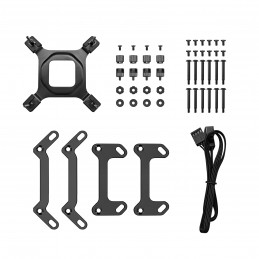 DeepCool MYSTIQUE 360 Suoritin All-in-one-nesteenjäähdytin 12 cm Musta 1 kpl