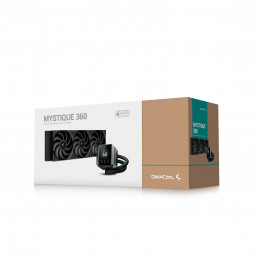 DeepCool MYSTIQUE 360 Suoritin All-in-one-nesteenjäähdytin 12 cm Musta 1 kpl