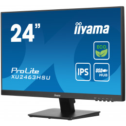 iiyama ProLite XU2463HSU-B1 tietokoneen litteä näyttö 60,5 cm (23.8") 1920 x 1080 pikseliä Full HD LED Musta