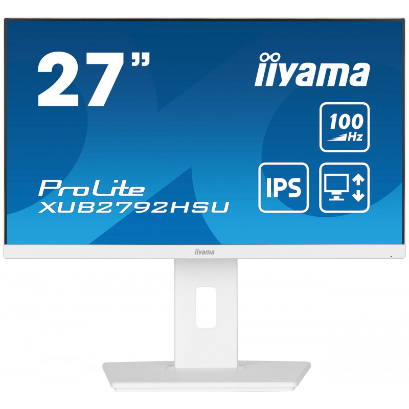 iiyama ProLite XUB2792HSU-W6 LED display 68,6 cm (27") 1920 x 1080 pikseliä Full HD Valkoinen