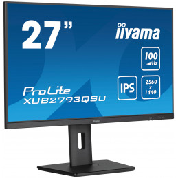 iiyama ProLite XUB2793QSU-B6 LED display 68,6 cm (27") 2560 x 1440 pikseliä Quad HD Musta