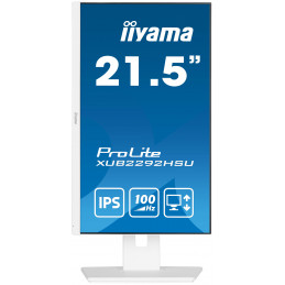 iiyama ProLite XUB2292HSU-W6 tietokoneen litteä näyttö 54,6 cm (21.5") 1920 x 1080 pikseliä Full HD LED Valkoinen