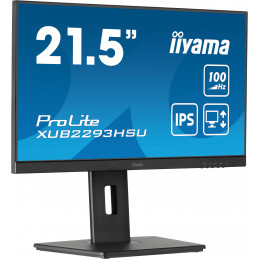 iiyama ProLite XUB2293HSU-B6 tietokoneen litteä näyttö 54,6 cm (21.5") 1920 x 1080 pikseliä Full HD LED Musta